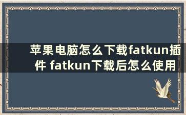 苹果电脑怎么下载fatkun插件 fatkun下载后怎么使用